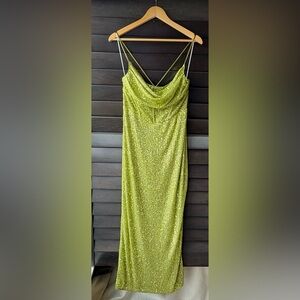 💥SALE💥 Hello Molly Women's Green Sequin Dress Corset Size 10 Formal NWT